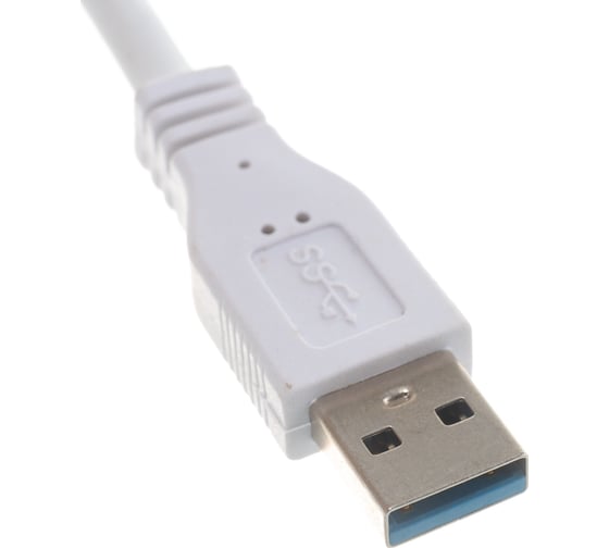 Конвертер Cablexpert USB 3.0 - VGA AM/VGA, белый, блистер AB-U3M-VGAF-01-W