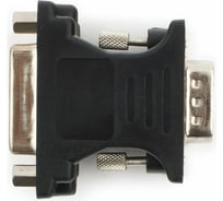 Переходник Cablexpert VGA-DVI-I15M/25F пакет A-VGAM-DVIF-01 черный