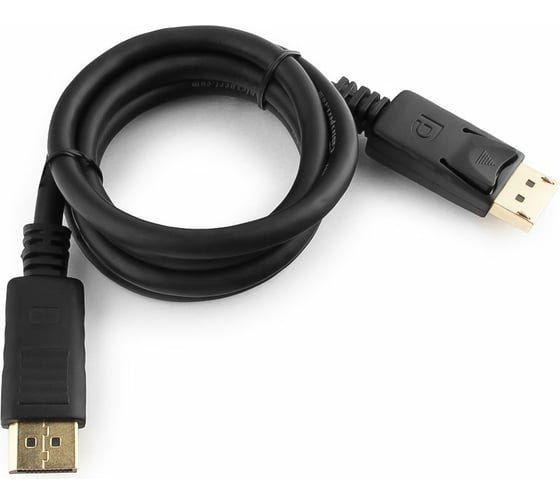 Кабель Cablexpert Display Port, 1м, 20M/20M, пакет, черный экран CC-DP-1M