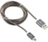 Кабель Cablexpert серия Gold USB 2.0 AM/micro-B, длина 1м, титан, блистер CC-G-mUSB02Gy-1M 3