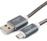 Кабель Cablexpert серия Gold USB 2.0 AM/micro-B, длина 1м, титан, блистер CC-G-mUSB02Gy-1M 1
