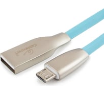 Кабель Cablexpert серия Gold USB 2.0 AM/micro-B, длина 1м, синий, блистер CC-G-mUSB01Bl-1M