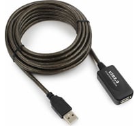 Кабель-удлинитель Cablexpert USB2.0 активный, AM/AF, медь, двойн. экран, 5м, полупрозрач, блистер UAE-01-5M 16206311