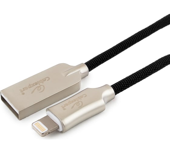 Кабель Cablexpert USB для Apple, MFI, AM/Lightning, длина 1м, черный CC-P-APUSB02Bk-1M 1