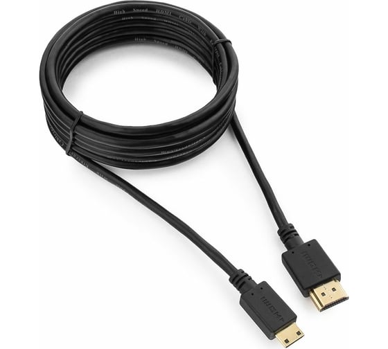 Кабель Cablexpert HDMI-mini HDMI 19M/19M 3.0м v2.0 3D Ethernet медь, позол.разъемы, экран, черный CC-HDMI4C-10