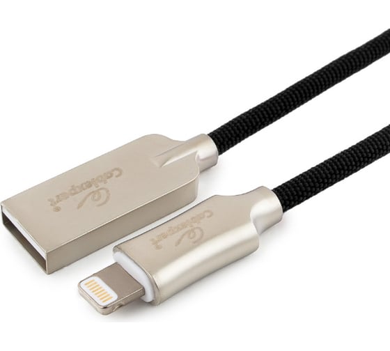 Кабель для Apple Cablexpert MFI USB AM/Lightning, длина 0.5м, черный CC-P-APUSB02Bk-0.5M 1
