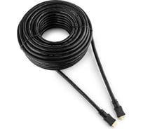 Кабель Cablexpert HDMI v2.0, 19M/19M, 20м, медь, черный, позолоченные разъемы, экран, пакет CC-HDMI4-20M