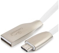 Кабель Cablexpert серия Gold USB 2.0 AM/micro-B, длина 1м, белый, блистер CC-G-mUSB01W-1M