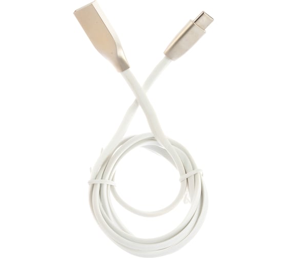 Кабель Cablexpert серия Gold USB 2.0 AM/Type-C, длина 1м, белый, блистер CC-G-USBC01W-1M