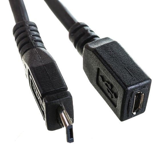 Кабель Cablexpert USB 2.0 OTG  USBAF/MicroBM, 0.15м, с дополнительным питанием, пакет A-OTG-AFBM-04