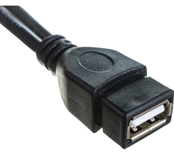 Кабель Cablexpert USB 2.0 OTG  USBAF/MicroBM, 0.15м, с дополнительным питанием, пакет A-OTG-AFBM-04