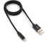 Кабель Cablexpert USB 2.0 AM/Lightning 8P, 1м, нейлоновая оплетка, черный CC-ApUSB2bk1m 1
