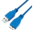 Кабель Cablexpert Pro USB 3.0 AM/micro BM 9P, 30см, экран, синий, пакет CCP-mUSB3-AMBM-1 2