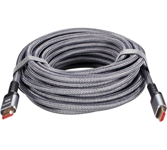 Кабель AOpen/Qust HDMI 19M/M ver 2.1 8K 60Hz Econom оплетка 10m ACG859A-10.0 1
