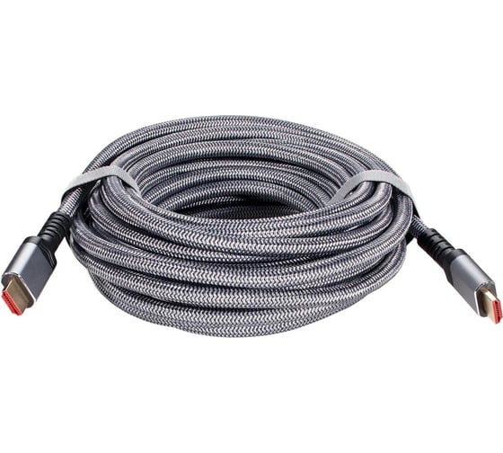 Кабель AOpen/Qust HDMI 19M/M ver 2.1 8K 60Hz Econom оплетка 7.5m ACG859A-7.5