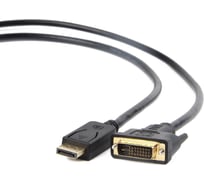 Кабель интерфейсный Filum 1.8 м., медь, черный, разъемы: Display port male- DVI-D dual link male, пакет FL-C-DPM-DVID2M-1.8M