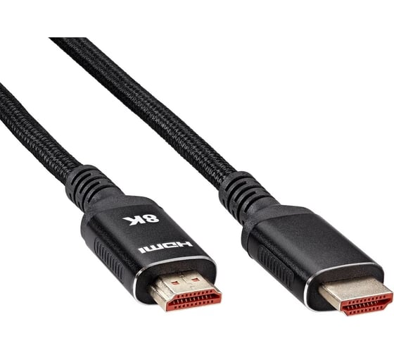 Кабель AOpen/Qust HDMI 19M/M ver 2.1 8K 60Hz Econom оплетка 7.5m ACG859B-7.5