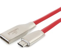 Кабель Cablexpert USB 2.0 AM/microB, серия Gold, длина 1.8 м, красный, блистер, CC-G-mUSB01R-1.8M