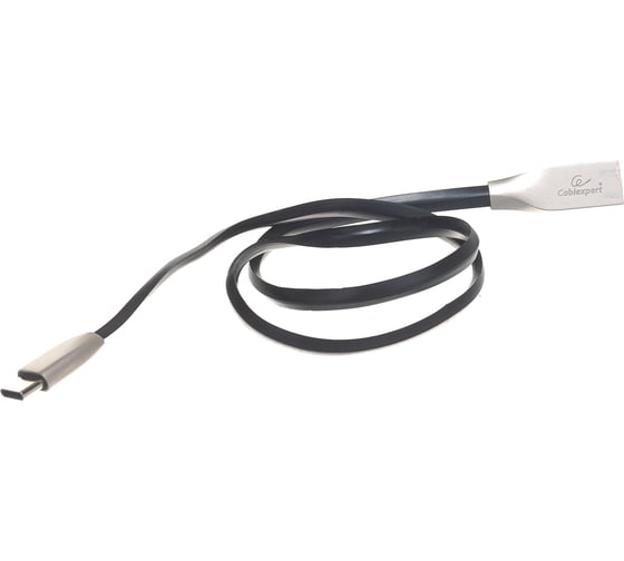 Кабель Cablexpert, USB 2.0 AM/Type-C, серия Gold, длина 0.5 м, черный, блистер, CC-G-USBC01Bk-0.5M