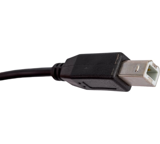 Кабель USB 2.0 Pro Cablexpert, AM/BM, 1.8м, экранировка, ферритовые кольца, пакет, черный CCF-USB2-AMBM-6