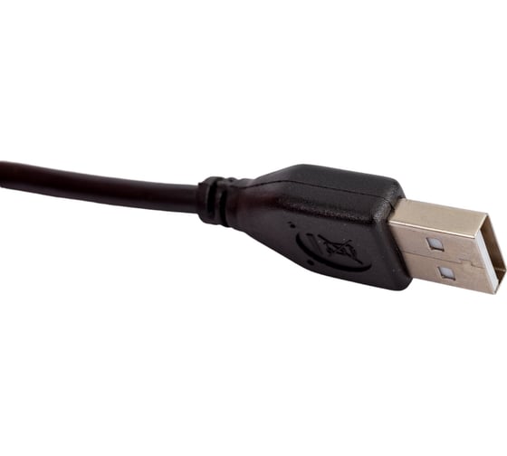 Кабель USB 2.0 Pro Cablexpert, AM/BM, 1.8м, экранировка, ферритовые кольца, пакет, черный CCF-USB2-AMBM-6