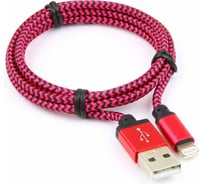 Кабель USB 2.0 Cablexpert, AM/Lightning, 8P, 1м, нейлоновая оплетка, фиолетовый CC-ApUSB2pe1m