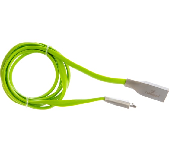 Кабель USB 2.0 Cablexpert, AM/microB, серия Gold, длина 1м, блистер, зеленый CC-G-mUSB01Gn-1M