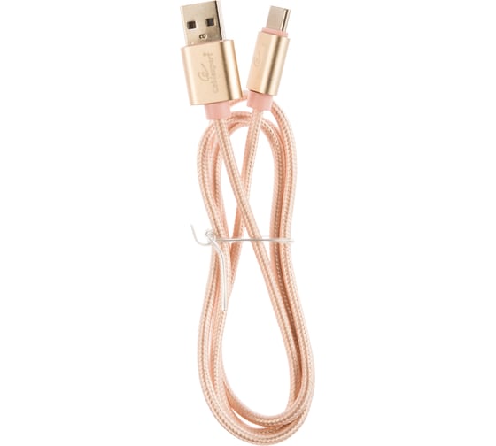 Кабель USB 2.0 Cablexpert, AM/TypeC, серия Ultra, длина 1м, блистер, золотой CC-U-USBC01Gd-1M