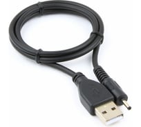 Кабель USB 2.0 Cablexpert AM/DC, 2.5мм, 5V, 2A, 0.7м, экранировка, медь, пакет, черный CC-USB-AMP25-0.7M