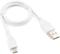 Кабель USB 2.0 Pro Cablexpert, AM/microBM, 26/28AWG, 0.5м, экран, пакет, CCP-mUSB2-AMBM-W-0.5M