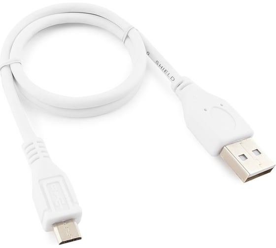 Кабель USB 2.0 Pro Cablexpert, AM/microBM,  26/28AWG, 0.5м, экран, пакет, CCP-mUSB2-AMBM-W-0.5M