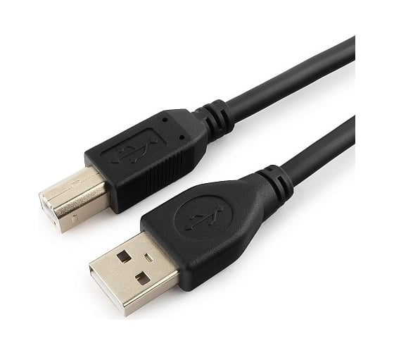 Кабель Cablexpert USB 2.0 Pro, AM/BM, 4.5 м, экранированный, 2 ферритовых кольца, черный, пакет CCF2-USB2-AMBM-15
