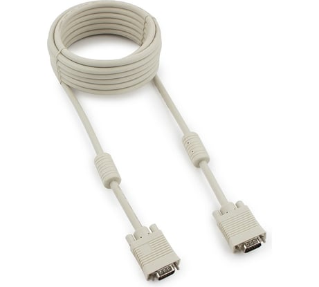 Кабель VGA Premium Cablexpert, 15M/15M, 5.0м, двойная экранировка, ферритовые кольца, пакет CC-PPVGA-5M