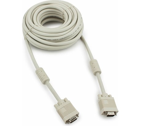 Кабель VGA Premium Cablexpert, 15M/15M, 10м, двойная экранировка, ферритовые кольца, пакет CC-PPVGA-10M
