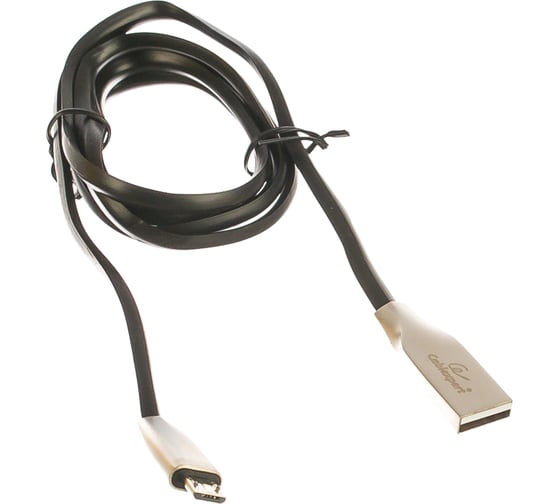 Кабель USB 2.0 Cablexpert, AM/microB, серия Gold, длина 1м, блистер, черный CC-G-mUSB01Bk-1M