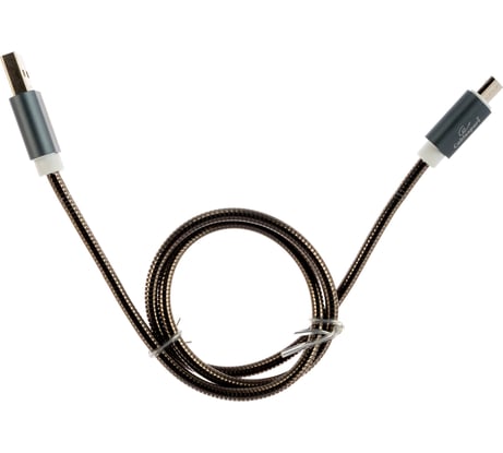 Кабель Cablexpert USB 2.0 AM/microB, серия Gold, длина 0.5 м, титан, блистер CC-G-mUSB02Gy-0.5M