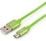 Кабель Cablexpert USB 2.0 AM/microB, серия Silver, длина 1 м, зеленый, блистер, CC-S-mUSB01Gn-1M 2