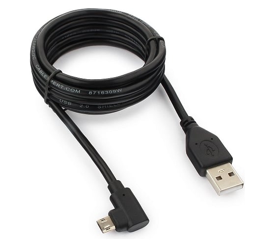 Кабель Cablexpert USB 2.0, двусторонний разъем microB, AM/microB 5P, 1.8 м, CCB-USB2-AMmDM90-6 1