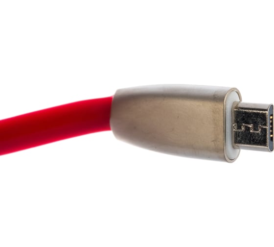 Кабель USB Cablexpert USB 2.0 AM/microB, серия Gold, длина 1м, блистер, красный CC-G-mUSB01R-1M