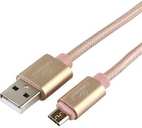 Кабель Cablexpert USB 2.0 AM/microB, серия Ultra, длина 1 м, золотой, блистер CC-U-mUSB01Gd-1M