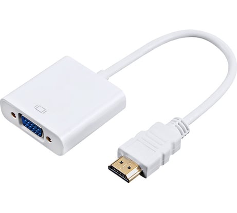 Адаптер PALMEXX ADP001 HDMI(m)-VGA(f), 1080p/60Hz, 0.15м, белый PX/HDMI-VGA