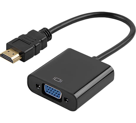 Адаптер PALMEXX ADP001 HDMI(m)-VGA(f), 1080p/60Hz, 0.15м, чёрный PX/HDMI-VGA-bla