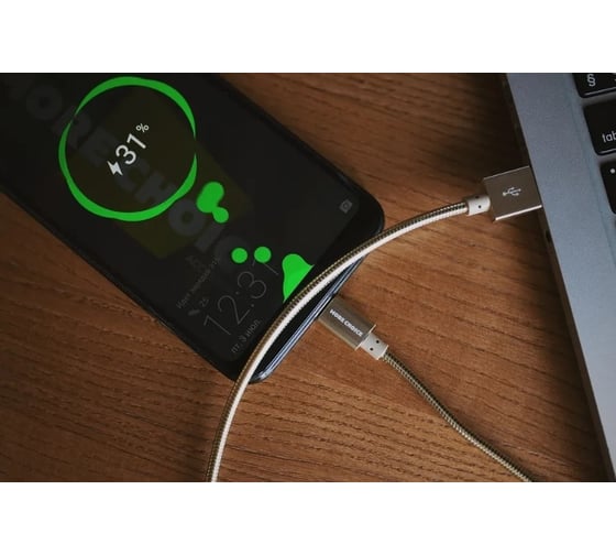 Кабель зарядки для телефона More Choice Micro usb K31m K31m Gold