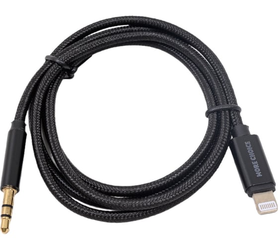 Аудиокабель More Choice UK24i нейлон UK24i 1м Black