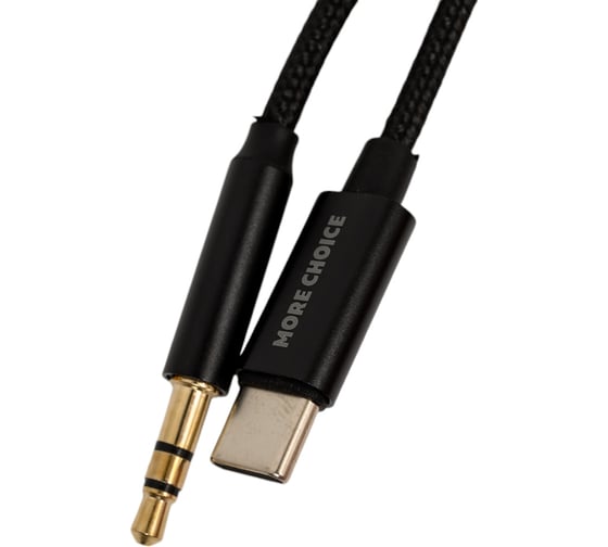Аудиокабель More Choice UK24a нейлон UK24a 1м Black