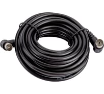 Шнур REXANT ТВ гнездо - ТВ штекер, угловой, длина 5 метров, черный 18-0015