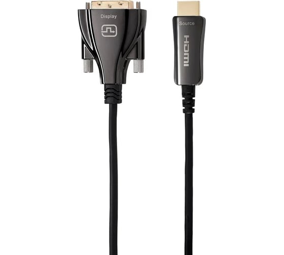Активный оптический кабель AOpen/Qust HDMI m - DVI m 20m AD3741E-20.0