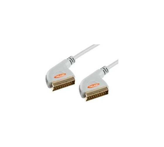 Шнур delink SCART-SCART 10,0м "Grey" пластик 3646