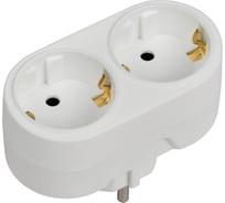 Тройник IEK Т-01/02, 2 круглых места, ИЭК WTP10-16-02