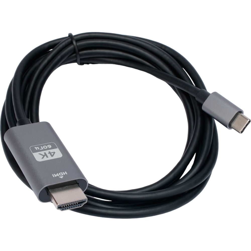 Кабель-переходник с Type-C на HDMI Cablexpert v2.0, Mobile, 1.8м, черный,  корбка, CCB-A-CM-HDMI-1.8M - выгодная цена, отзывы, характеристики, фото -  купить в Москве и РФ